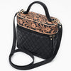 ADBGA845 American Darling Hand Tooled Floral Quilted Leather Cross body Bag