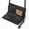 ADBG1784 American Darling Hand Tooled Floral Organiser Bag - Hand Woven Saddle Blanket Western Leather
