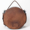 ADBG1785 American Darling Hand Tooled Floral Canteen Bag - Hand-Woven Saddle Blanket Western Bag