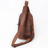 ADBG1788 American Darling Western Sling Bag - Handcrafted Woven Saddle Blanket Leather Crossbody