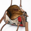 ADBG1789 American Darling Western Leather Speedy Bag - Handcrafted Floral Tooled & Saddle Blanket Purse