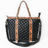 ADBG1793 American Darling Hand-Tooled Floral Tote Bag - Quilted Western Leather Handbag