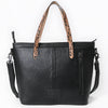 ADBG1793 American Darling Hand-Tooled Floral Tote Bag - Quilted Western Leather Handbag