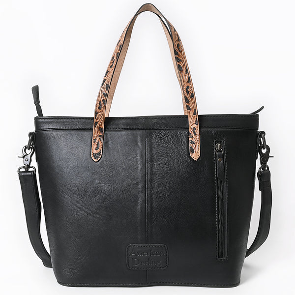 ADBG1793 American Darling Hand-Tooled Floral Tote Bag - Quilted Western Leather Handbag