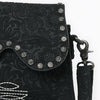 ADBG1797 American Darling Small Cross body Bag - Handcrafted Damascus Embossed Western Leather Purse