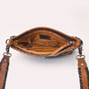 ADBGM744 American Darling Hair-On Cowhide Cross body Bag with Fringes and Concho