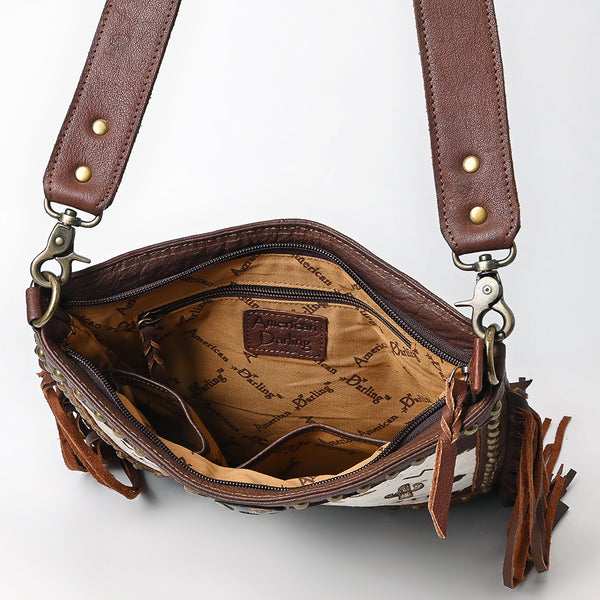ADBGM746 Crossbody Hair-OnGenuine Western Leather Women Bag