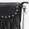 ADBGM749 American Darling Riveted Leather Small Cross body Bag with Western Fringes