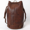 ADBGM754 Bucket Hand tooled Hair-On Genuine Western Leather Women Bag