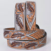 ADBLF358 Beautifully Hand Tooled Genuine American Leather Belt Men and Women