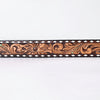 ADBLF363 Beautifully Hand Tooled Genuine American Leather Belt Men and Women
