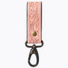 ADKR218AHand Tooled Genuine Leather Wristlet Key Ring