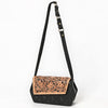 ADBGA856 American Darling Quilted Leather Crossbody Bag-Tooled Floral Flap with Western Strap