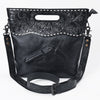 ADBG1804 American Darling Hand Tooled Floral Carved Leather Western Clutch Bag