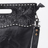 ADBG1804 American Darling Hand Tooled Floral Carved Leather Western Clutch Bag