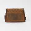 ADBGM771 American Darling Quilted Leather Crossbody Bag with Studded V-Flap