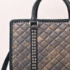 ADBGM775 American Darling Handcrafted Quilted Leather Tote Bag with Riveted Accents