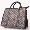 ADBGM775 American Darling Handcrafted Quilted Leather Tote Bag with Riveted Accents