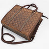 ADBGM777 American Darling Quilted Leather Studded Tote Bag with Crossbody Strap