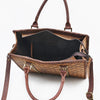 ADBGM777 American Darling Quilted Leather Studded Tote Bag with Crossbody Strap