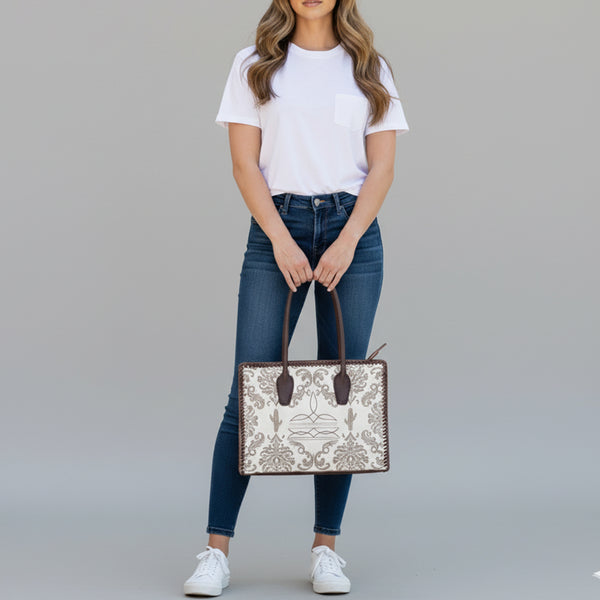 ADBGM783 Tote Hair-On Genuine Western Leather Women Bag
