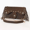 ADBGA872 American Darling Hand Tooled Floral Carved Buck Stitched Leather Cross body Bag