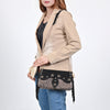ADBGA875 American Darling Western Suede Leather Cross body Bag with Concho and Fringes
