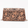 ADBGA877 American Darling Hand Tooled Floral Carved Genuine Leather Cross body Bag
