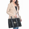 ADBGA878 American Darling Braided Suede Leather Tote Bag with Western Fringes