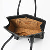 ADBGA878 American Darling Braided Suede Leather Tote Bag with Western Fringes