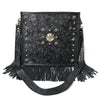 ADBGA881 American Darling Hand Tooled Fringed Genuine Leather Cross body Bag