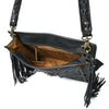 ADBGA881 American Darling Hand Tooled Fringed Genuine Leather Cross body Bag