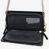 NMBGM219 Never Mind Graffiti Leather Wallet on Chain Crossbody Bag