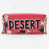 NMBGM219 Never Mind Graffiti Leather Wallet on Chain Crossbody Bag