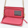 NMBGM219 Never Mind Graffiti Leather Wallet on Chain Crossbody Bag