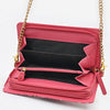 NMBGM219 Never Mind Graffiti Leather Wallet on Chain Crossbody Bag