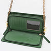 NMBGM219 Never Mind Graffiti Leather Wallet on Chain Crossbody Bag