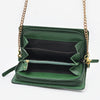 NMBGM219 Never Mind Graffiti Leather Wallet on Chain Crossbody Bag