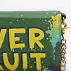 NMBGM219 Never Mind Graffiti Leather Wallet on Chain Crossbody Bag