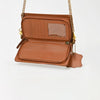 NMBGM219 Never Mind Graffiti Leather Wallet on Chain Crossbody Bag