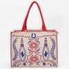 ADBGA882 American Darling Embroidered Braided Genuine Leather Western Tote Bag