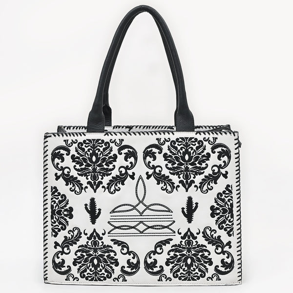 ADBGA884 American Darling Quilted Embroidered Genuine Leather Western Tote Bag