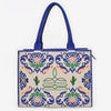 ADBGA885 American Darling Western Embroidered Leather Tote Bag - Blue Accents & Handcrafted Detail