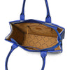 ADBGA885 American Darling Western Embroidered Leather Tote Bag - Blue Accents & Handcrafted Detail