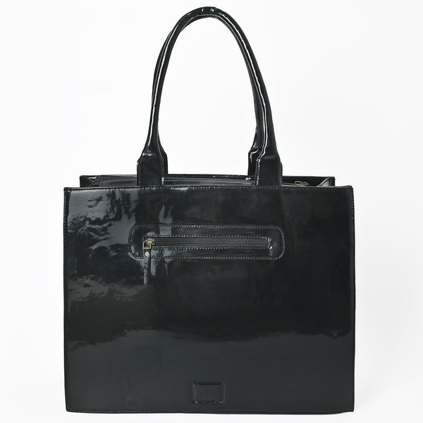 ADBGAX101 American Darling Western Embroidered Leather Tote Bag with Braided Accents
