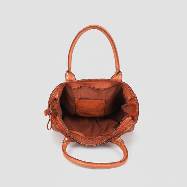 SWL139 Solviera -Handcrafted Riveted Tote