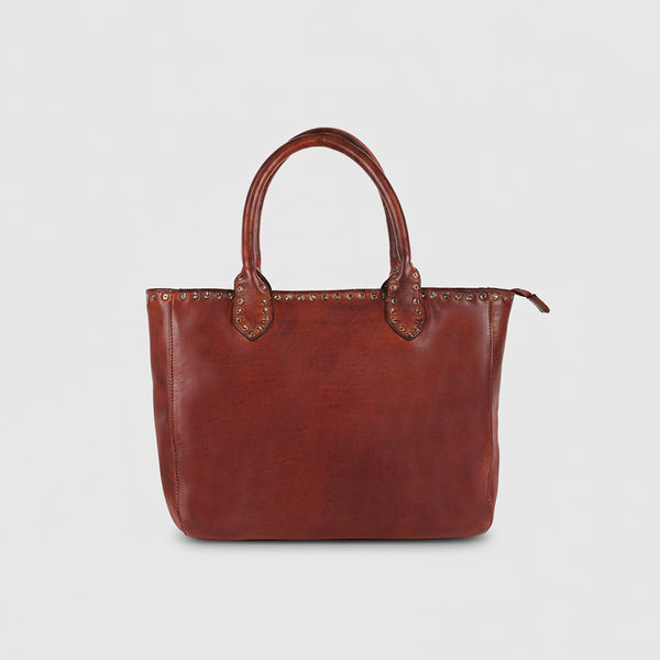 SWL139 Solviera -Handcrafted Riveted Tote