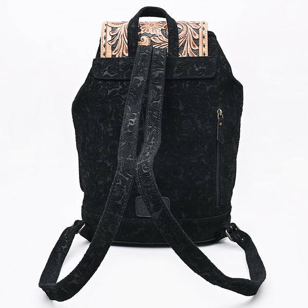 ADBG1809 American Darling Hand Tooled Floral Carved Leather Western Backpack Bag