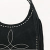 ADBG1812 American Darling Boot Stitched Genuine Suede Leather Western Hobo Bag