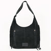 ADBG1812 American Darling Boot Stitched Genuine Suede Leather Western Hobo Bag